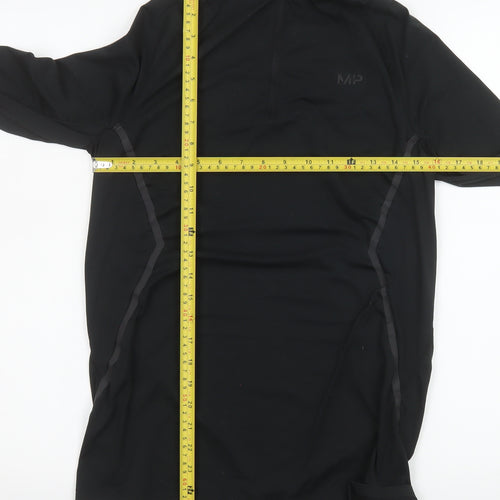 MP Women's Black XS 1/4 Zip Long Sleeve Athletic Top