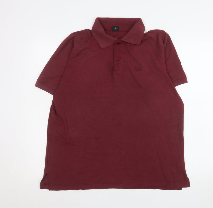 Hugo Boss Men's Red Pima Cotton Polo Shirt XL Regular Fit