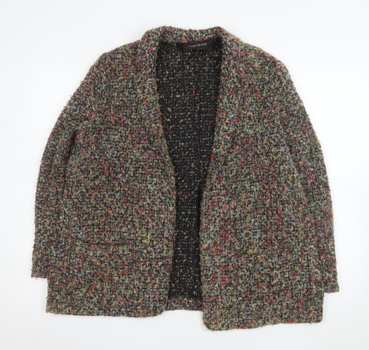 River Island Women's Multicoloured Bouclé Blazer Jacket UK 14 Classic Fit