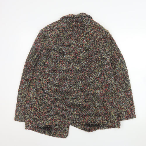 River Island Women's Multicoloured Bouclé Blazer Jacket UK 14 Classic Fit