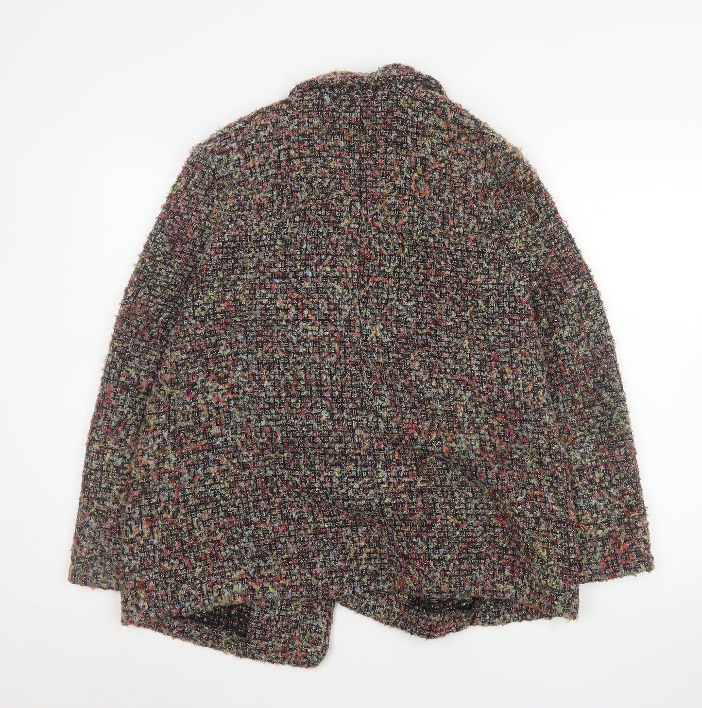 River Island Women's Multicoloured Bouclé Blazer Jacket UK 14 Classic Fit