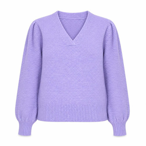 Very Women’s Purple V-Neck Long Sleeve Knit Pullover Jumper Size 10