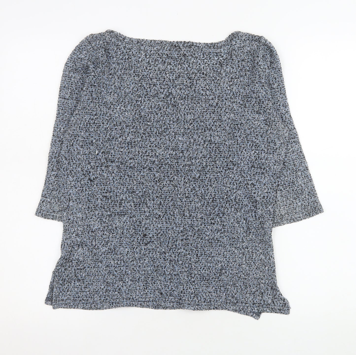 New Look Women’s Grey Knit 3/4 Sleeve Pullover Jumper UK 10