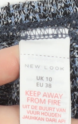 New Look Women’s Grey Knit 3/4 Sleeve Pullover Jumper UK 10