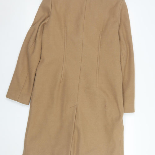 Marks and Spencer Women Beige Size 8 Classic Mid-Length Coat