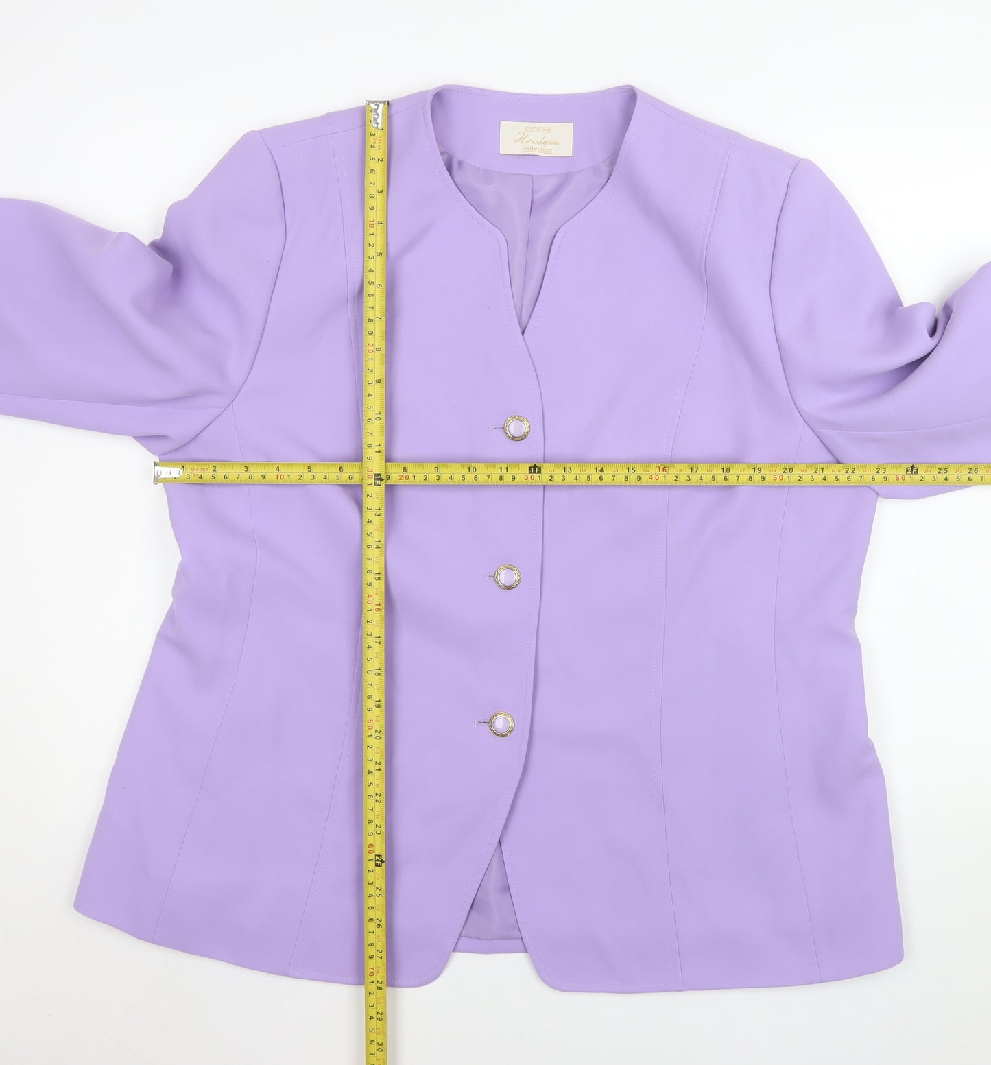 Eastex Heirloom Womens Lilac Suit Jacket Blazer UK 20 Classic Long Sleeve