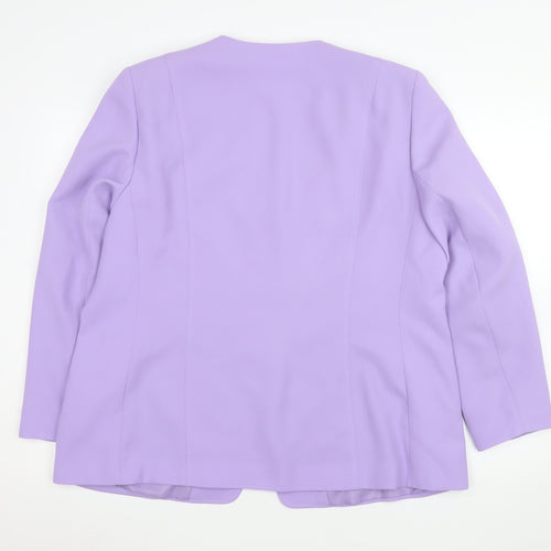 Eastex Heirloom Womens Lilac Suit Jacket Blazer UK 20 Classic Long Sleeve