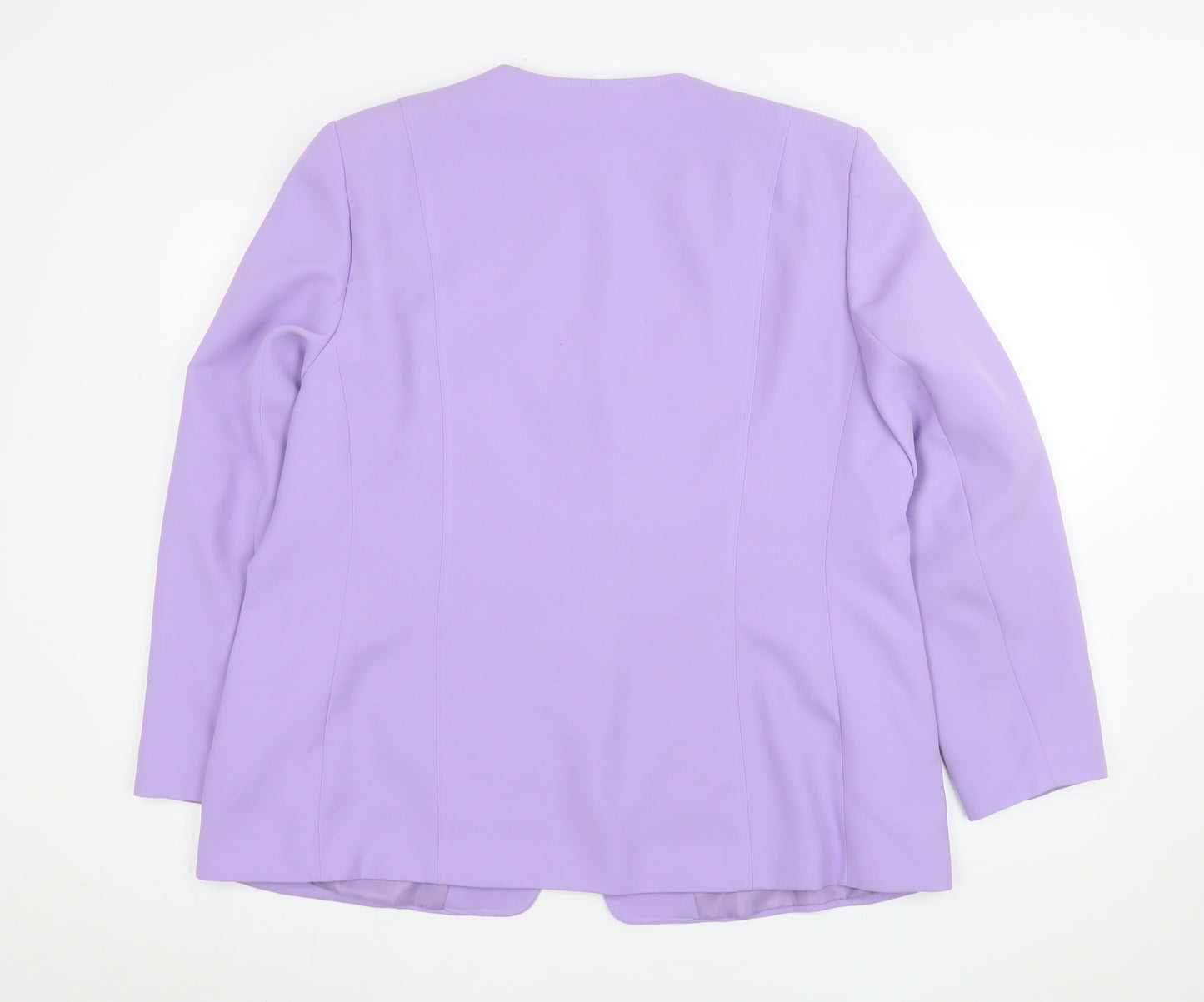 Eastex Heirloom Womens Lilac Suit Jacket Blazer UK 20 Classic Long Sleeve