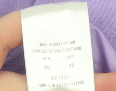 Eastex Heirloom Womens Lilac Suit Jacket Blazer UK 20 Classic Long Sleeve