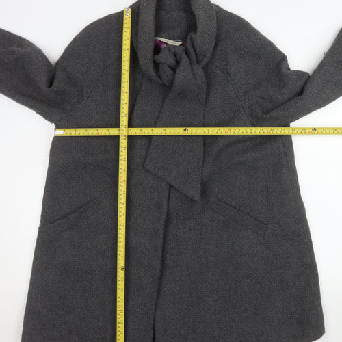 Designers at Debenhams Womens Grey Wool Blend Coat Size 16 Classic Style