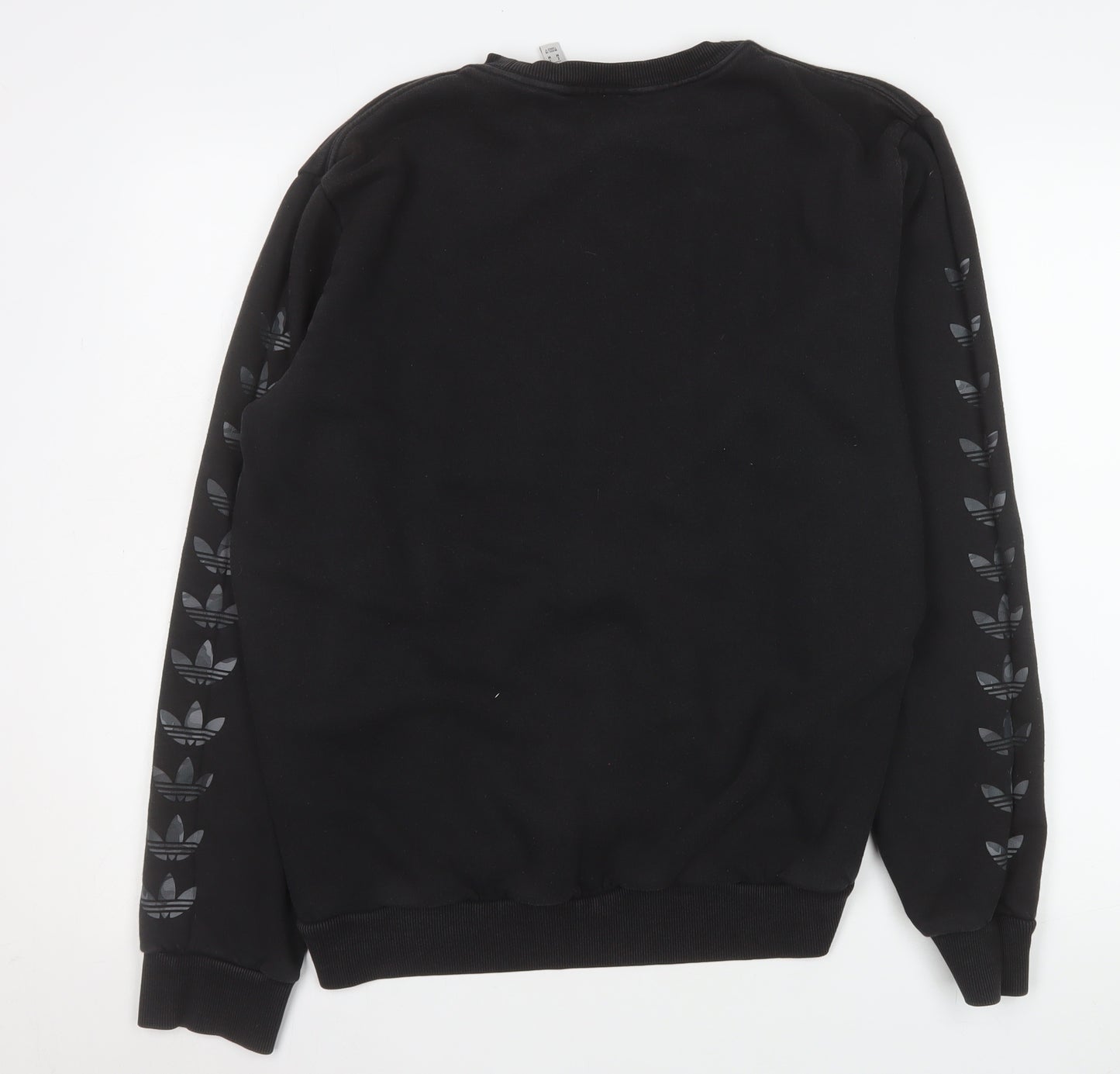Adidas Mens Black Crew Neck Sweatshirt L Sports Pullover
