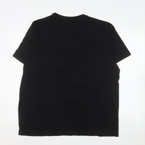 Dunnes Stores Men's Black 2XL Crew Neck Cotton T-Shirt