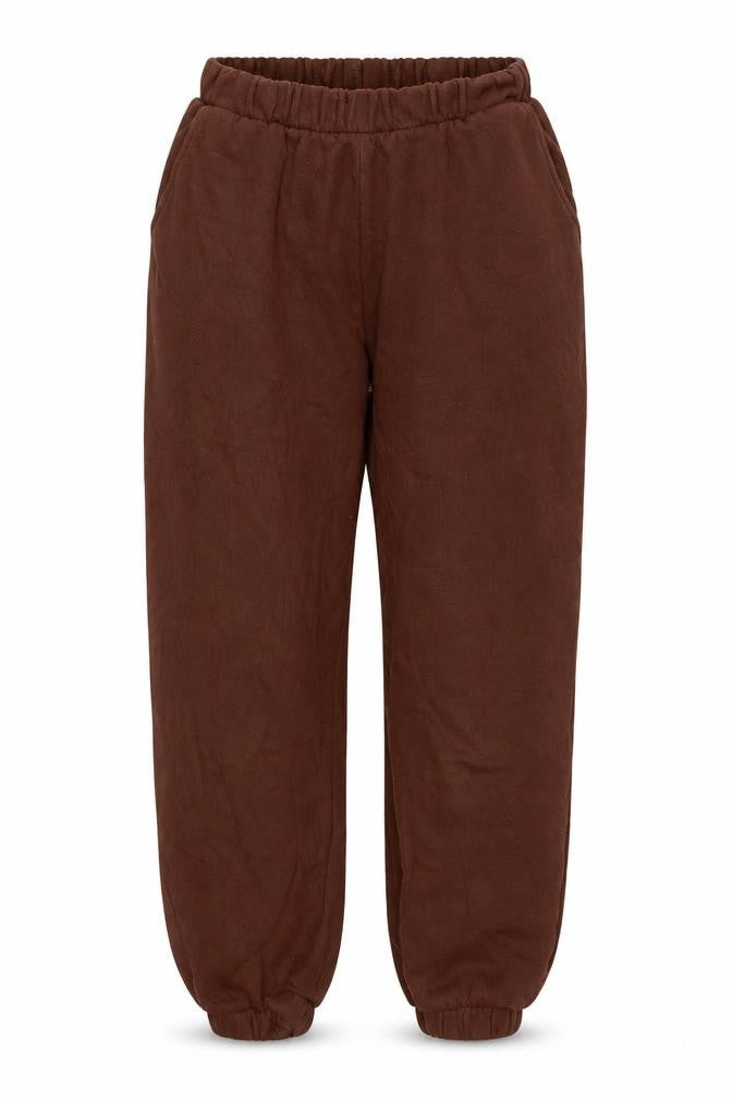 Zara Womens Brown Jogger Sweatpants L Cotton Blend Elastic Waist