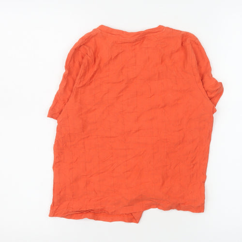 Boden Women’s Orange Cotton Short Sleeve Basic T-Shirt Size 6