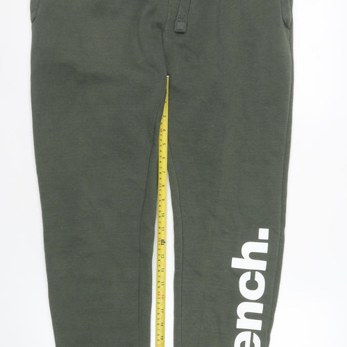 Bench Men's Green Jogger Trousers Size L Regular Fit Activewear