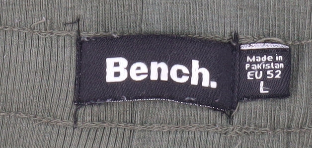 Bench Men's Green Jogger Trousers Size L Regular Fit Activewear