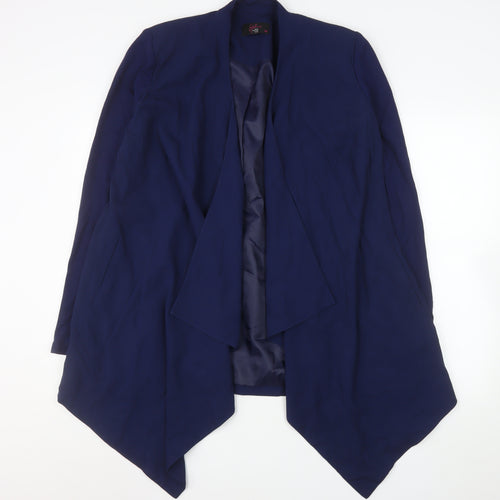 Gok Wan for TU Women Blue Regular Fit Draped Blazer Size 14