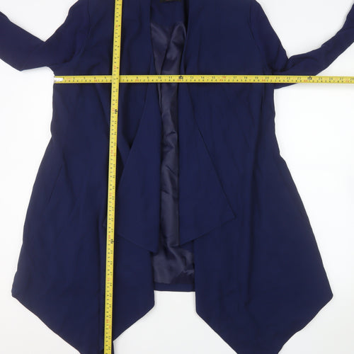 Gok Wan for TU Women Blue Regular Fit Draped Blazer Size 14