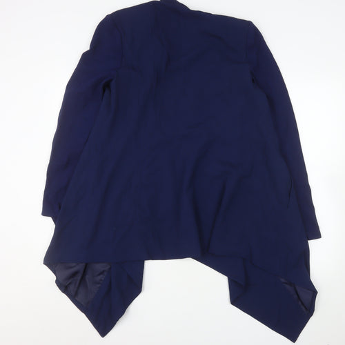 Gok Wan for TU Women Blue Regular Fit Draped Blazer Size 14