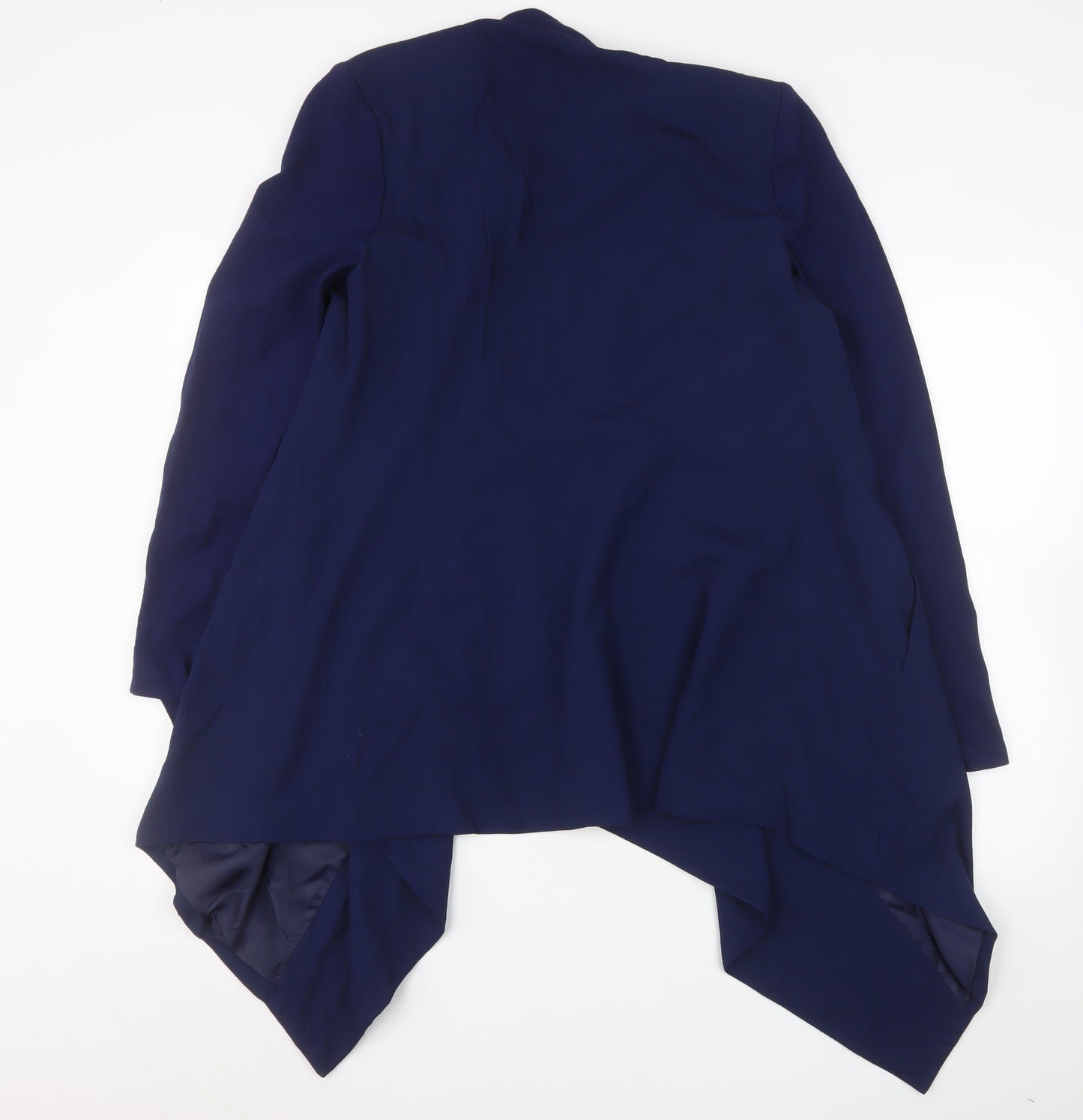 Gok Wan for TU Women Blue Regular Fit Draped Blazer Size 14