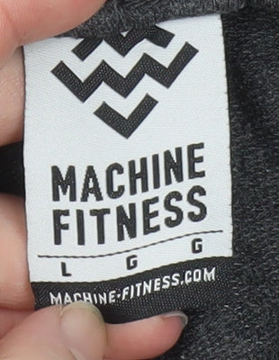 Machine Fitness Men's Grey Athletic Shorts Size L Gym Training