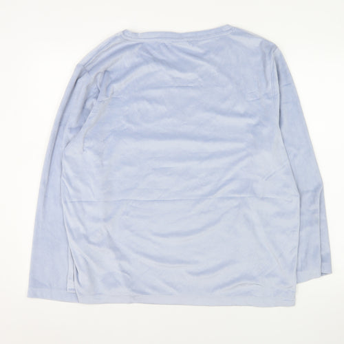 Disney Women’s Blue Dumbo Long Sleeve Fleece Nightshirt UK 16-18