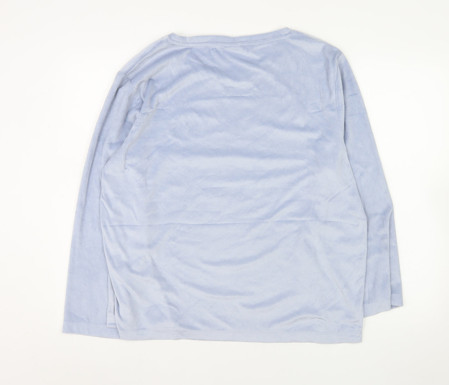 Disney Women’s Blue Dumbo Long Sleeve Fleece Nightshirt UK 16-18