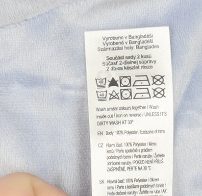Disney Women’s Blue Dumbo Long Sleeve Fleece Nightshirt UK 16-18
