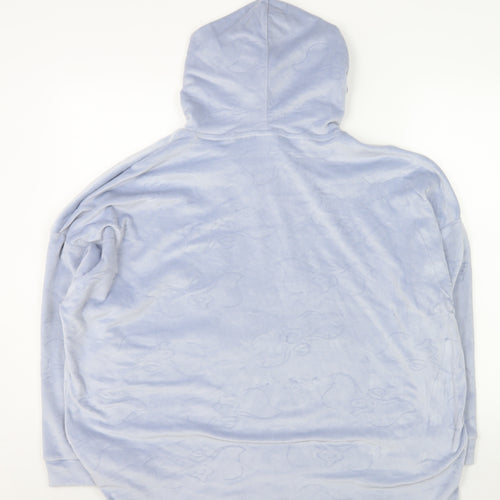 Disney Women’s Blue Dumbo Hoodie Size 12-14 Pullover Plush Sweatshirt