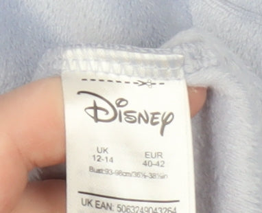 Disney Women’s Blue Dumbo Hoodie Size 12-14 Pullover Plush Sweatshirt