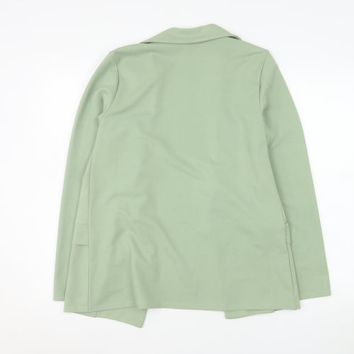 Quiz Women's Green Double Breasted Blazer UK 10 Regular Fit