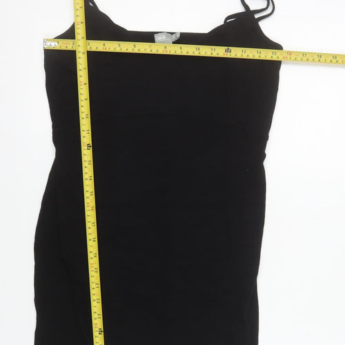ASOS Women's Black Size 16 Bodycon Sleeveless Short Dress