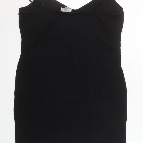 ASOS Women's Black Size 16 Bodycon Sleeveless Short Dress