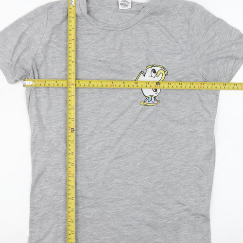Atmosphere Women’s Grey Cartoon Embroidered T-Shirt Size 12