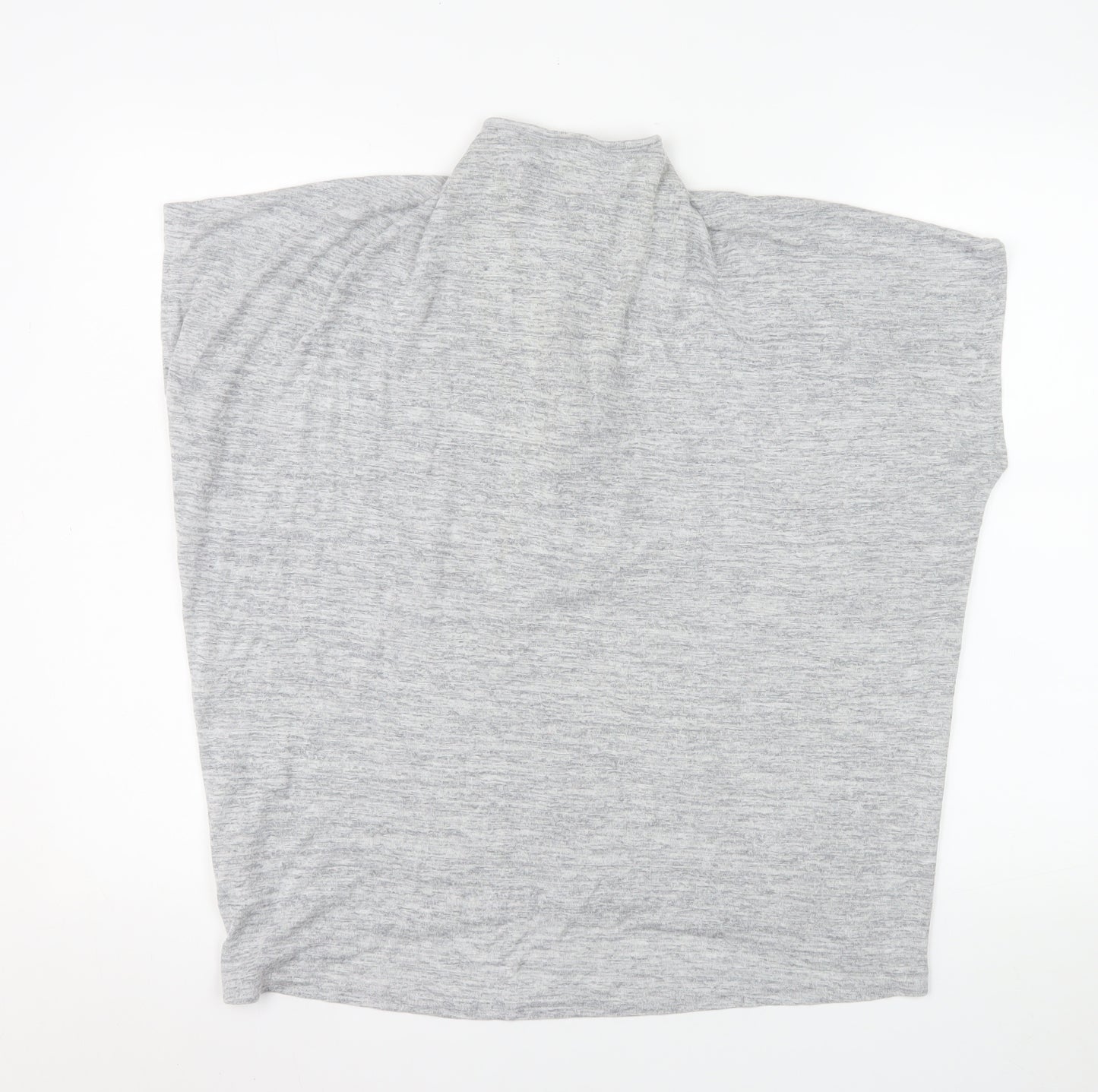 Lee Cooper Women's Grey Size 16 High Neck Zip Jersey Top