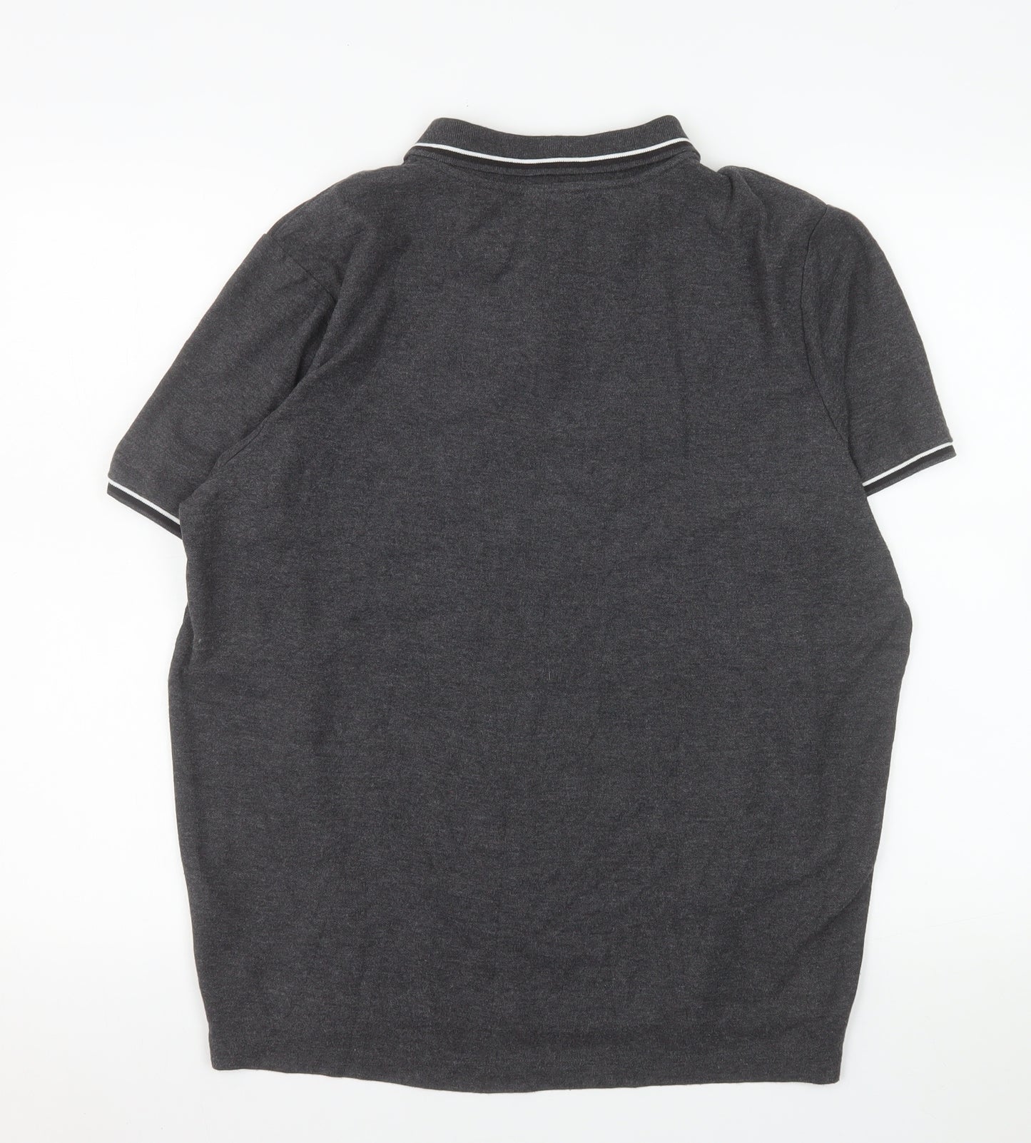 Slazenger Men’s Grey L Polo Shirt Regular Fit Sports Casual
