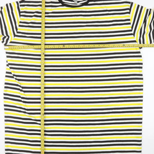 ASOS Women’s Multicoloured Striped Cotton Jersey T-Shirt Dress Size 12