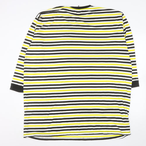 ASOS Women’s Multicoloured Striped Cotton Jersey T-Shirt Dress Size 12