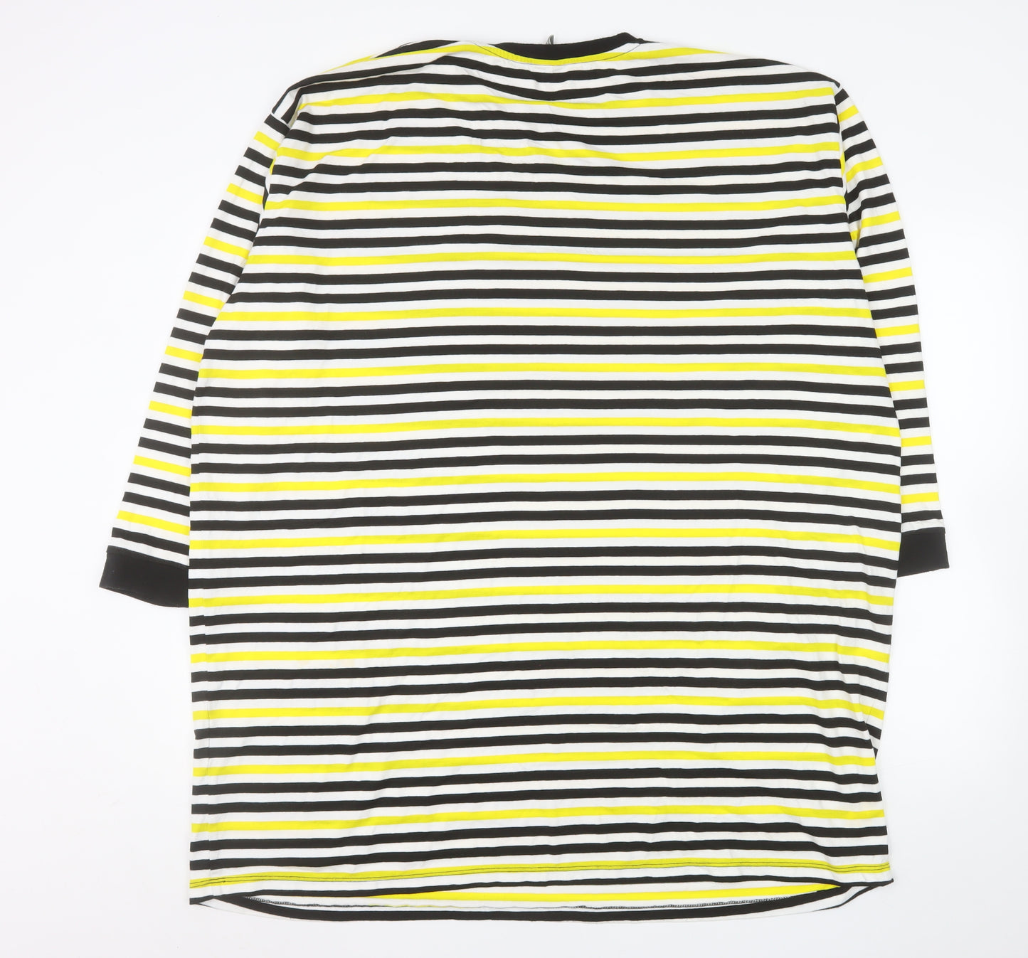 ASOS Women’s Multicoloured Striped Cotton Jersey T-Shirt Dress Size 12