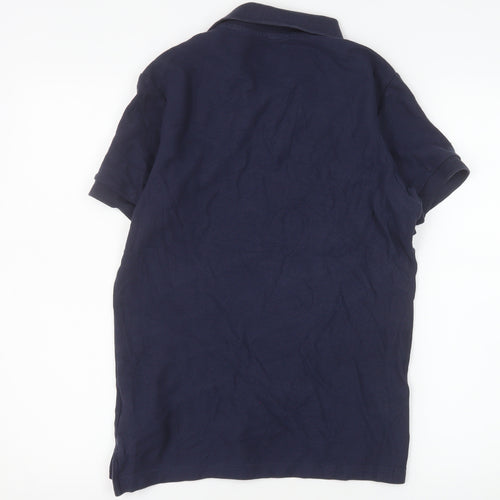 Nike Men's Blue Cotton Short Sleeve Polo Shirt Size S