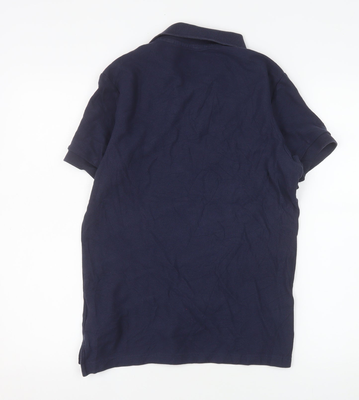 Nike Men's Blue Cotton Short Sleeve Polo Shirt Size S