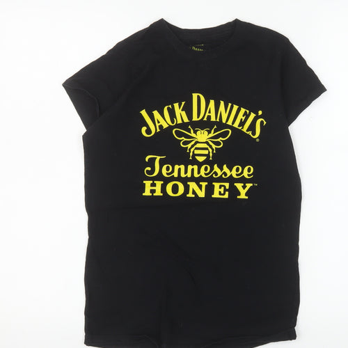 Jack Daniel's Women's Black Medium Short Sleeve Cotton T-Shirt