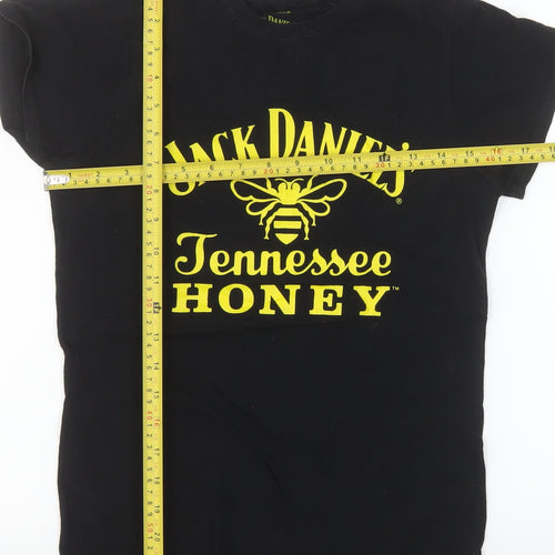 Jack Daniel's Women's Black Medium Short Sleeve Cotton T-Shirt