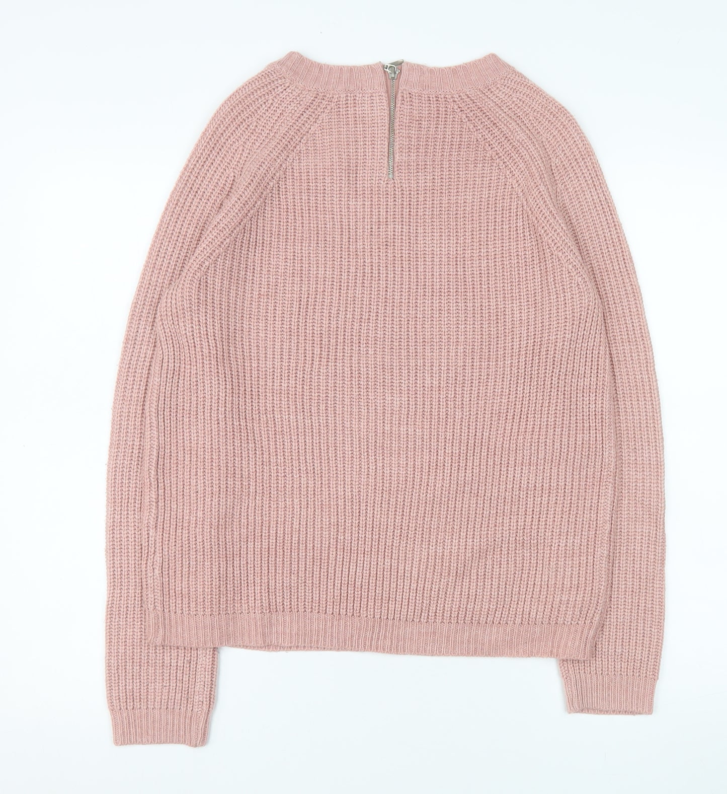 Dorothy Perkins Women’s Pink Chunky Knit Crew Neck Jumper Size 8