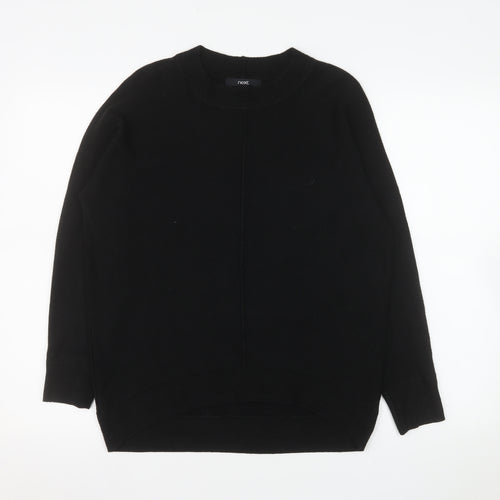Next Women's Black XS Acrylic Crew Neck Long Sleeve Jumper