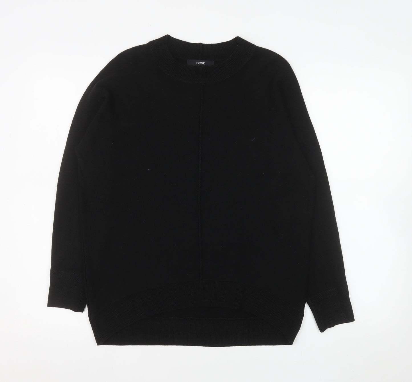 Next Women's Black XS Acrylic Crew Neck Long Sleeve Jumper