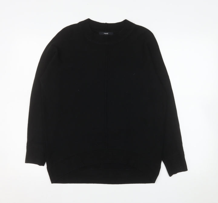Next Women's Black XS Acrylic Crew Neck Long Sleeve Jumper