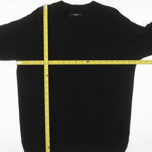 Next Women's Black XS Acrylic Crew Neck Long Sleeve Jumper