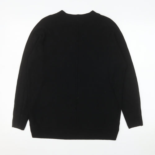 Next Women's Black XS Acrylic Crew Neck Long Sleeve Jumper