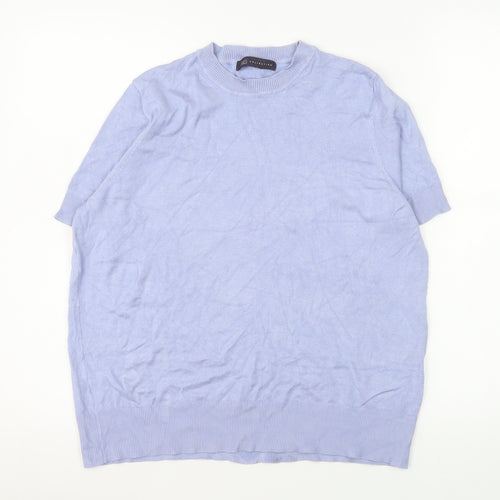 Marks and Spencer Women’s Purple Short Sleeve Knit T-Shirt Size 14